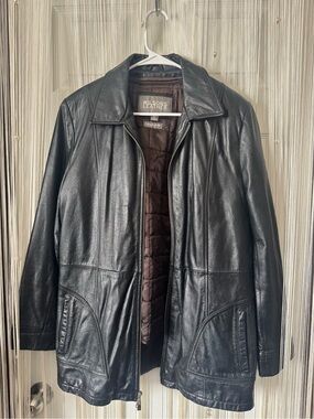 Vintage Wilson's Leather Woman's Black Jacket